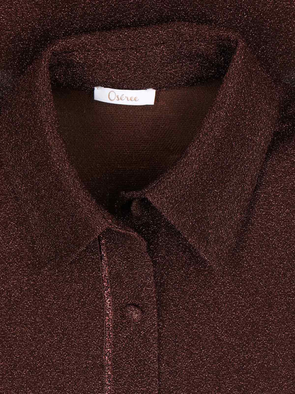 OSEREE Shirts Brown Polyamide