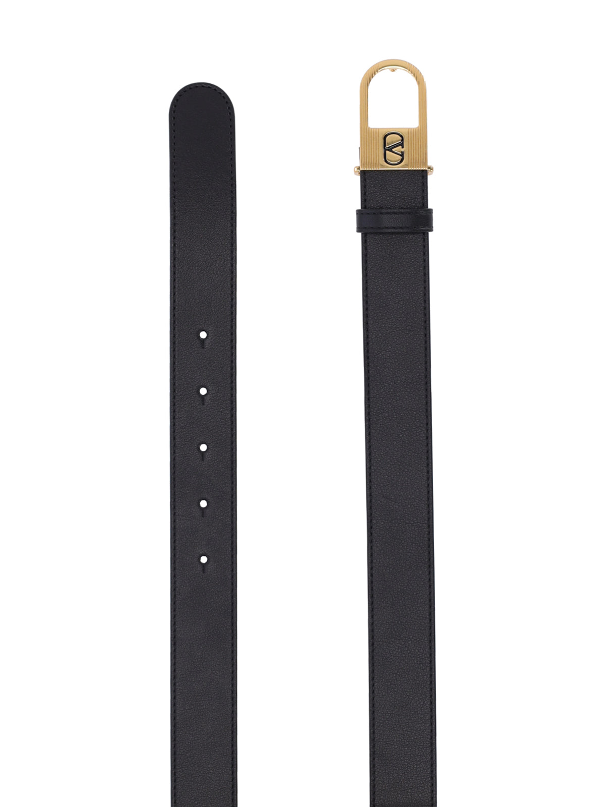 Valentino Garavani Belts Black Calf Leather