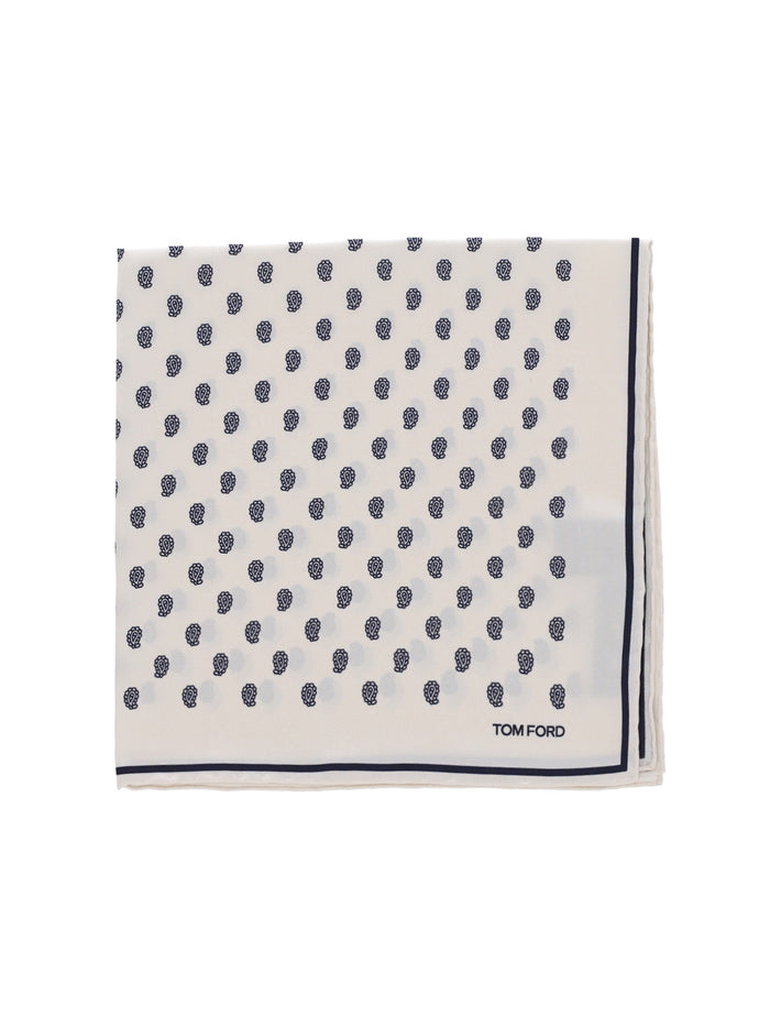 Tom Ford Scarfs White Mulberry Silk