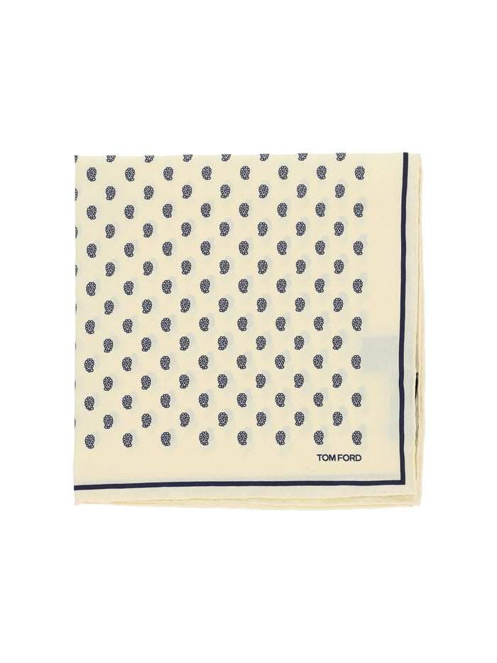 Tom Ford Scarfs White Mulberry Silk