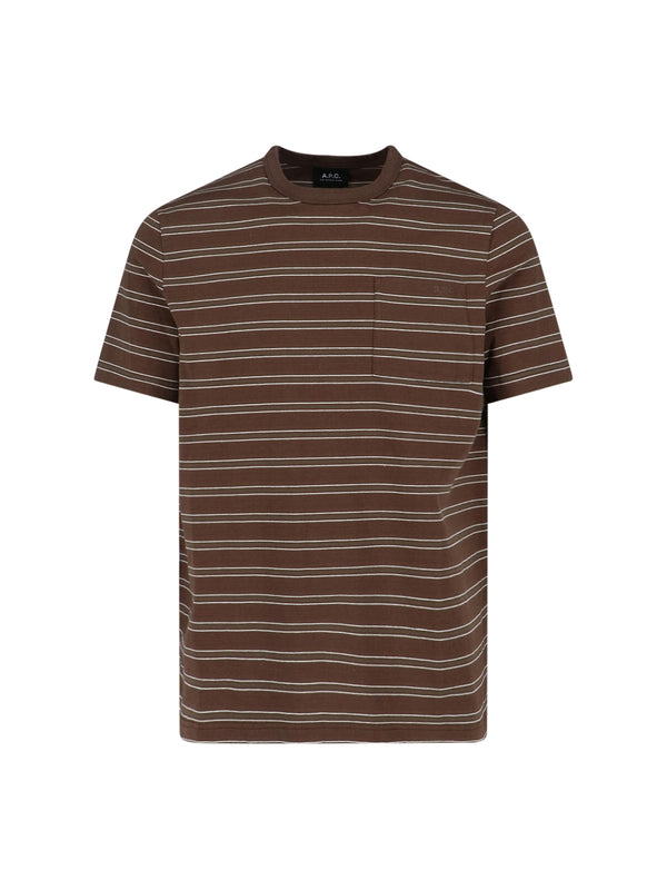 A.P.C. 50% Organic Cotton t-shirt in brown
