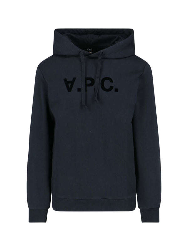 A.P.C. 100% Organic Cotton hoodie in navy