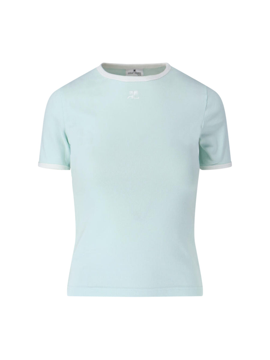 CourrèGes 100% Cotton t-shirt in green