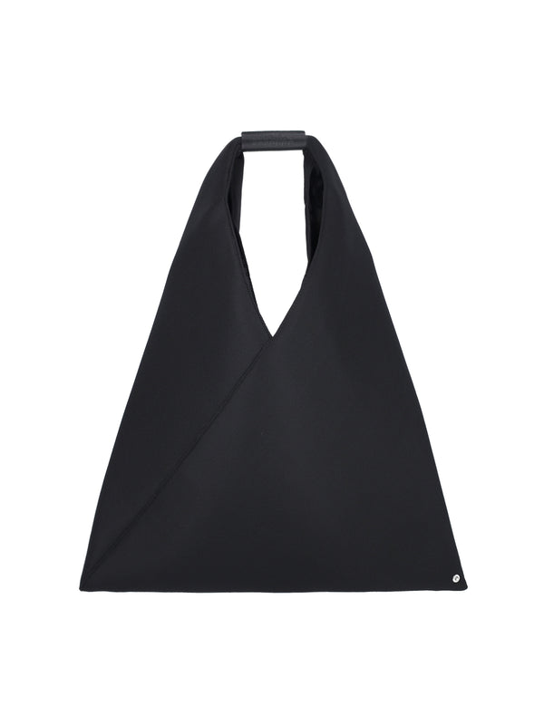 MM6 Maison Margiela 100% Polyester top handle bag in black