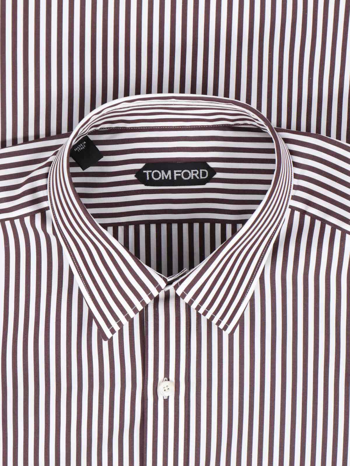 Tom Ford Shirts Brown Cotton