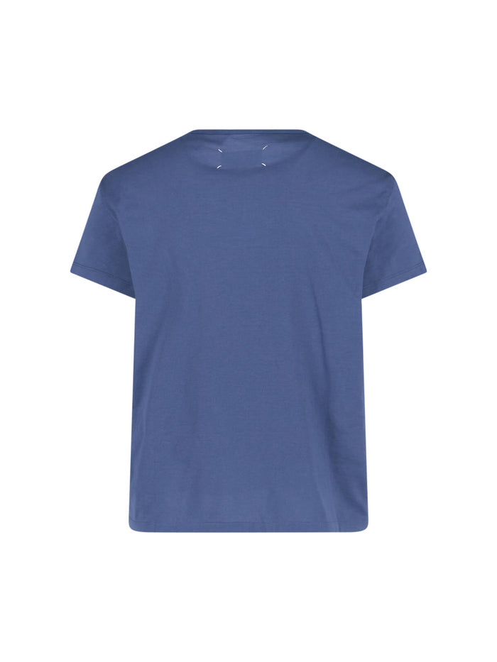 Maison Margiela T-shirts and Polos Blue Cotton