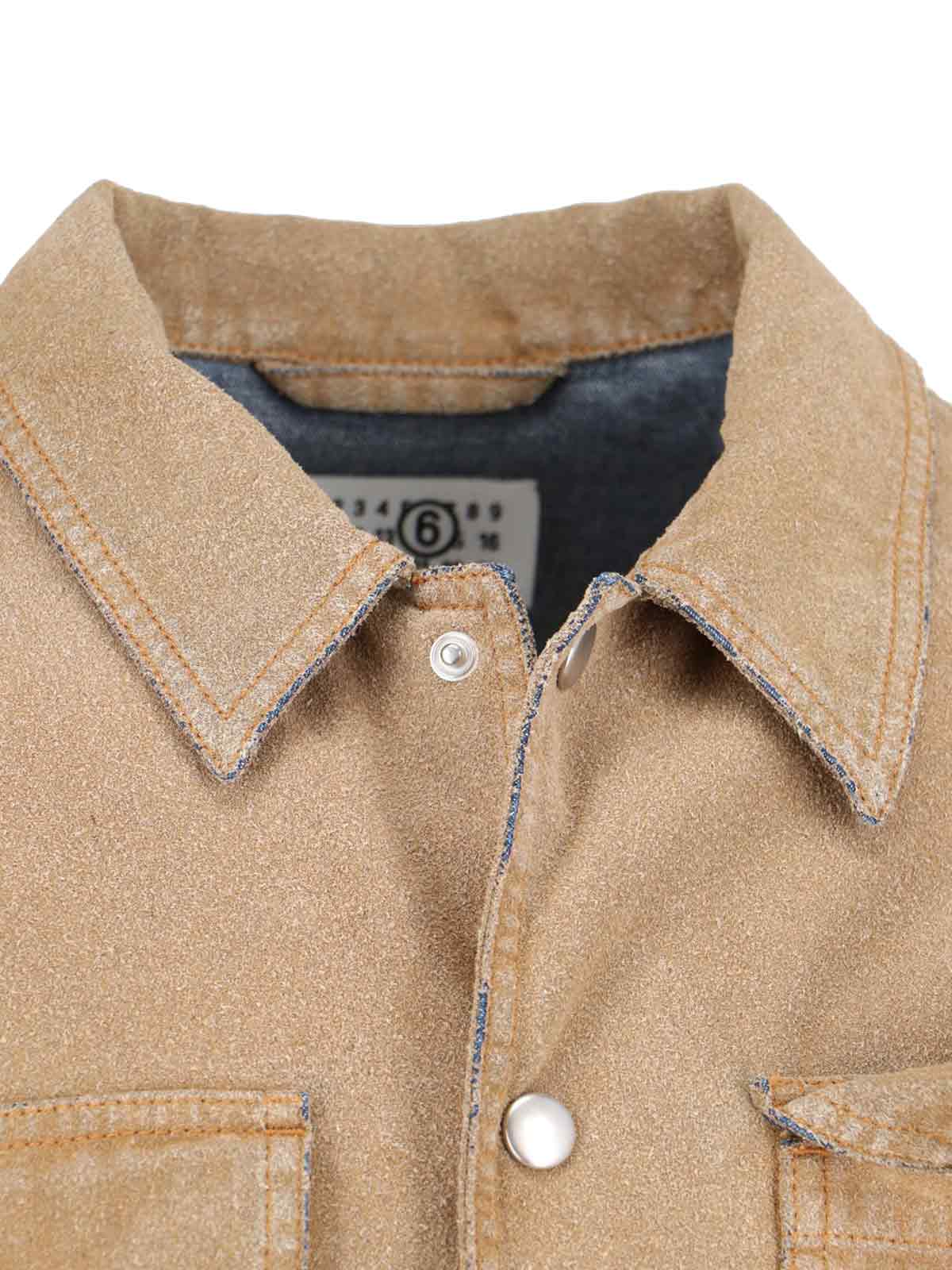 MM6 Maison Margiela Jackets Brown Cotton
