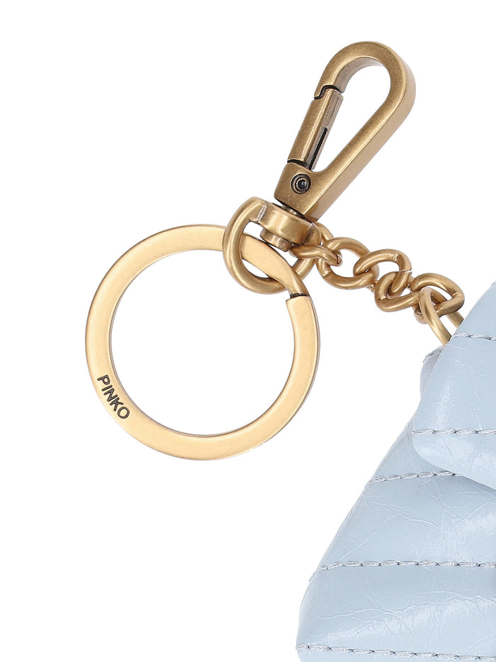 Pinko Wallets Blue Cow Leather