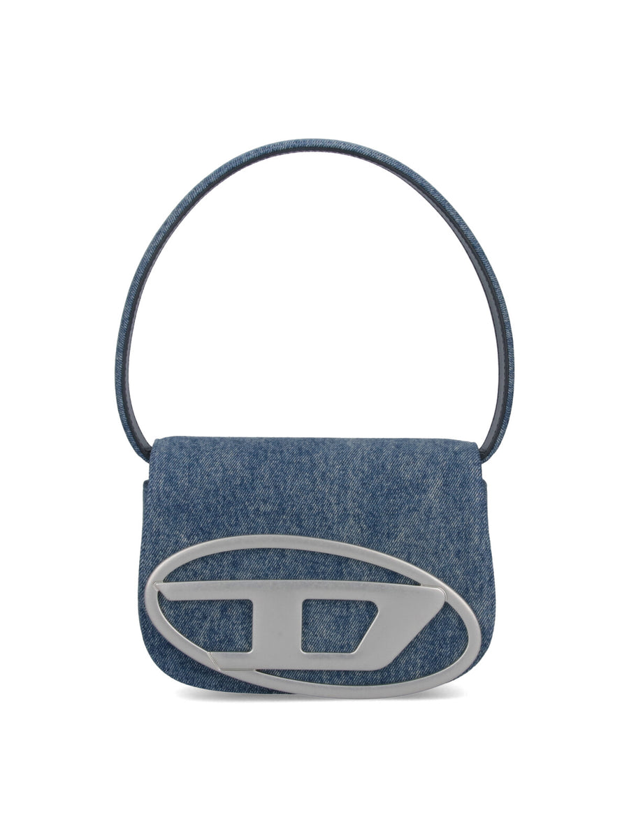 Diesel 90% Cotton shoulder bag in blue