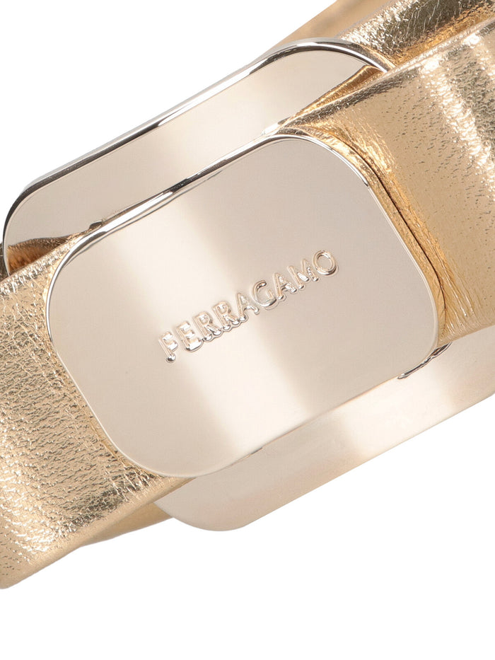 Ferragamo Accessories Golden Leather