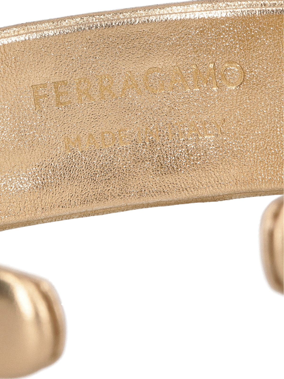 Ferragamo Accessories Golden Leather