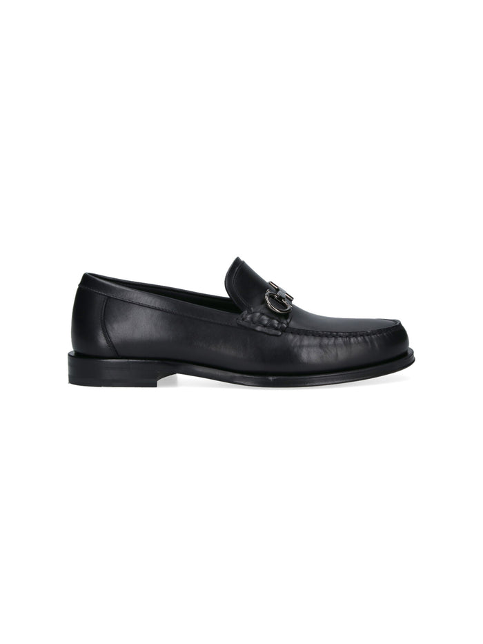 Ferragamo Flat shoes Black Upper: Calf Leather