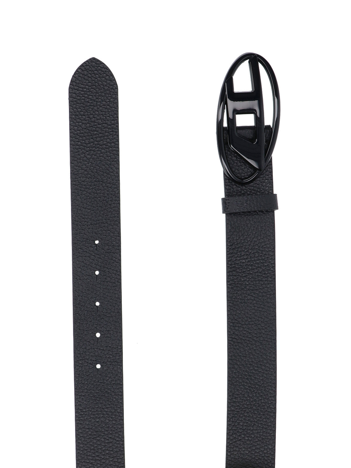 Diesel Belts Black Leather