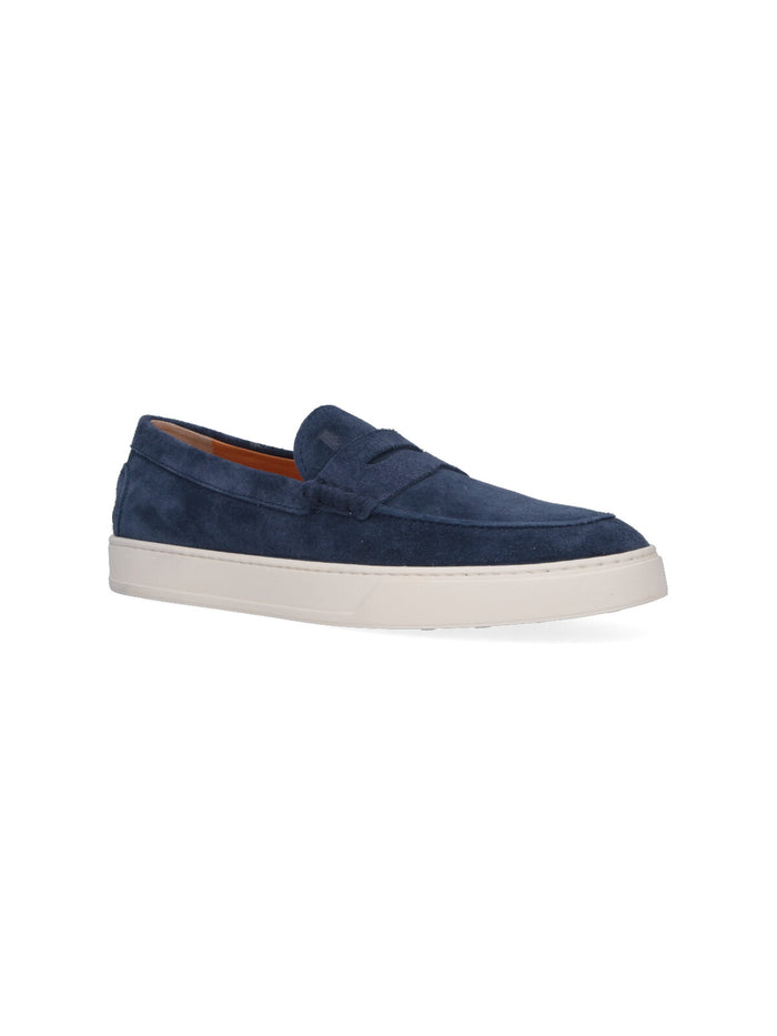 Tods Flat shoes Blue Outer: Calf Leather