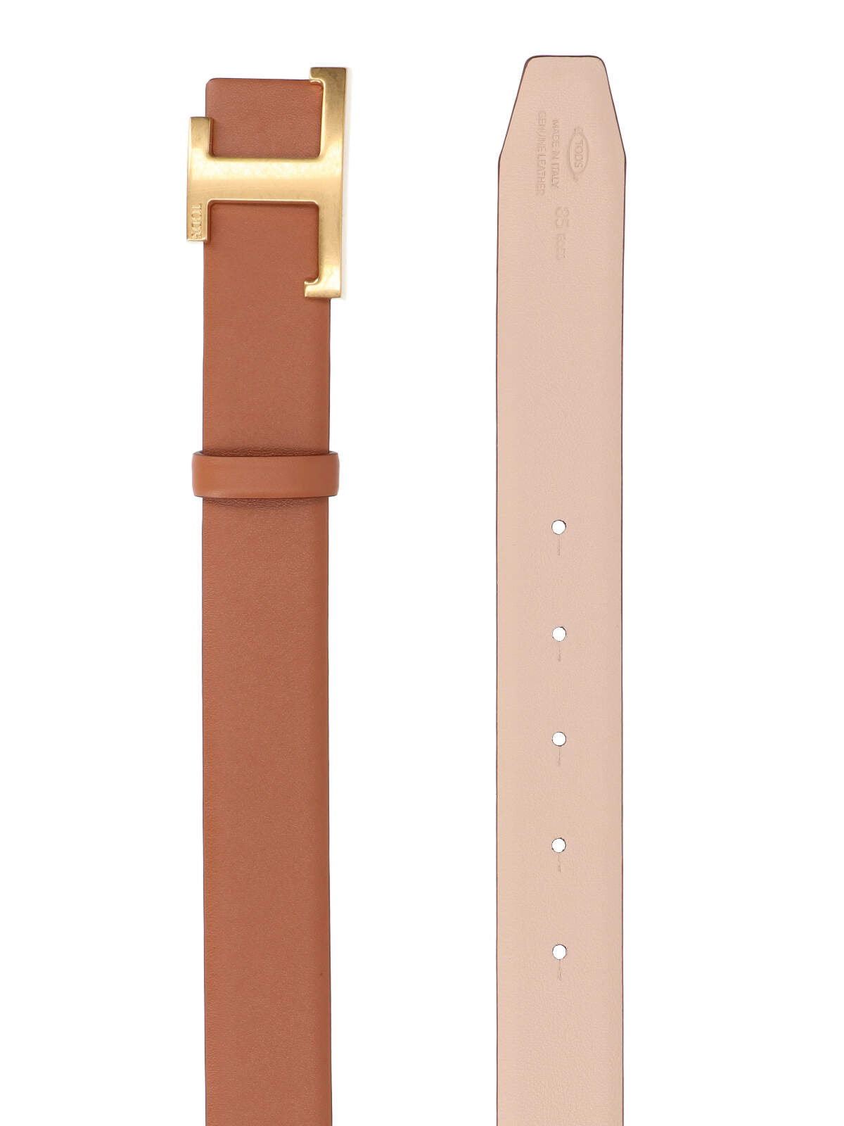 Tods Belts Brown Calf Leather