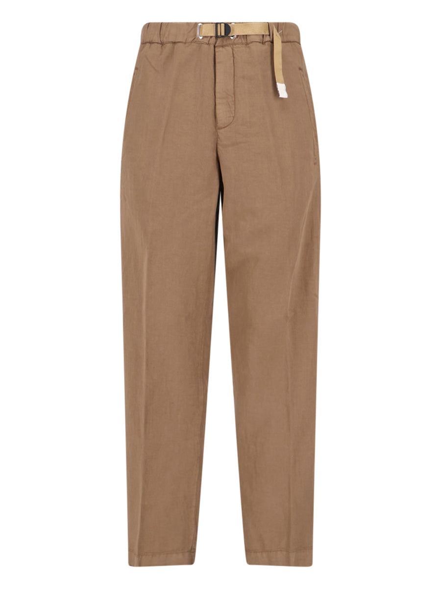 White Sand 59% Lyocell trousers in brown