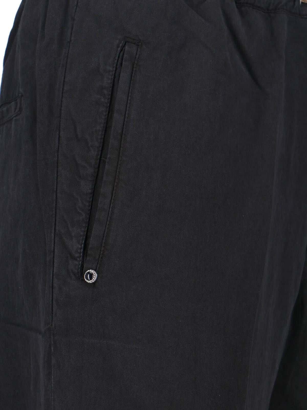 WHITE SAND Trousers Black Lyocell