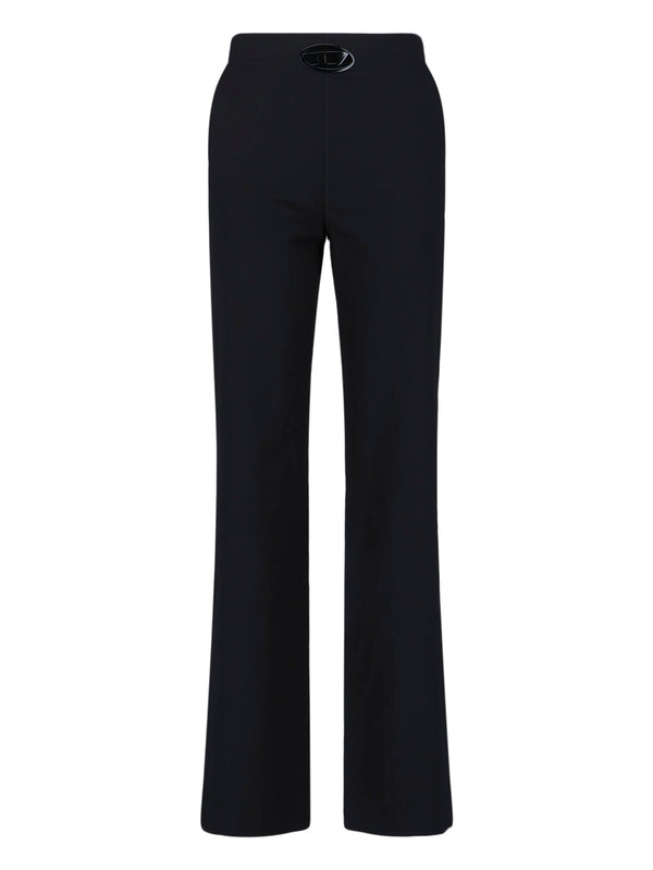 Diesel 53% Polyester trousers in black