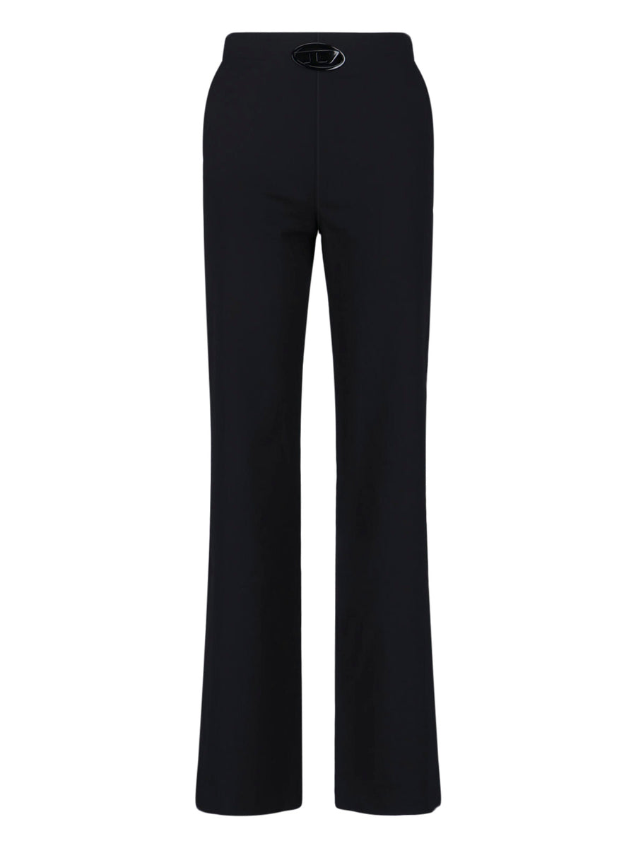 Diesel 53% Polyester trousers in black