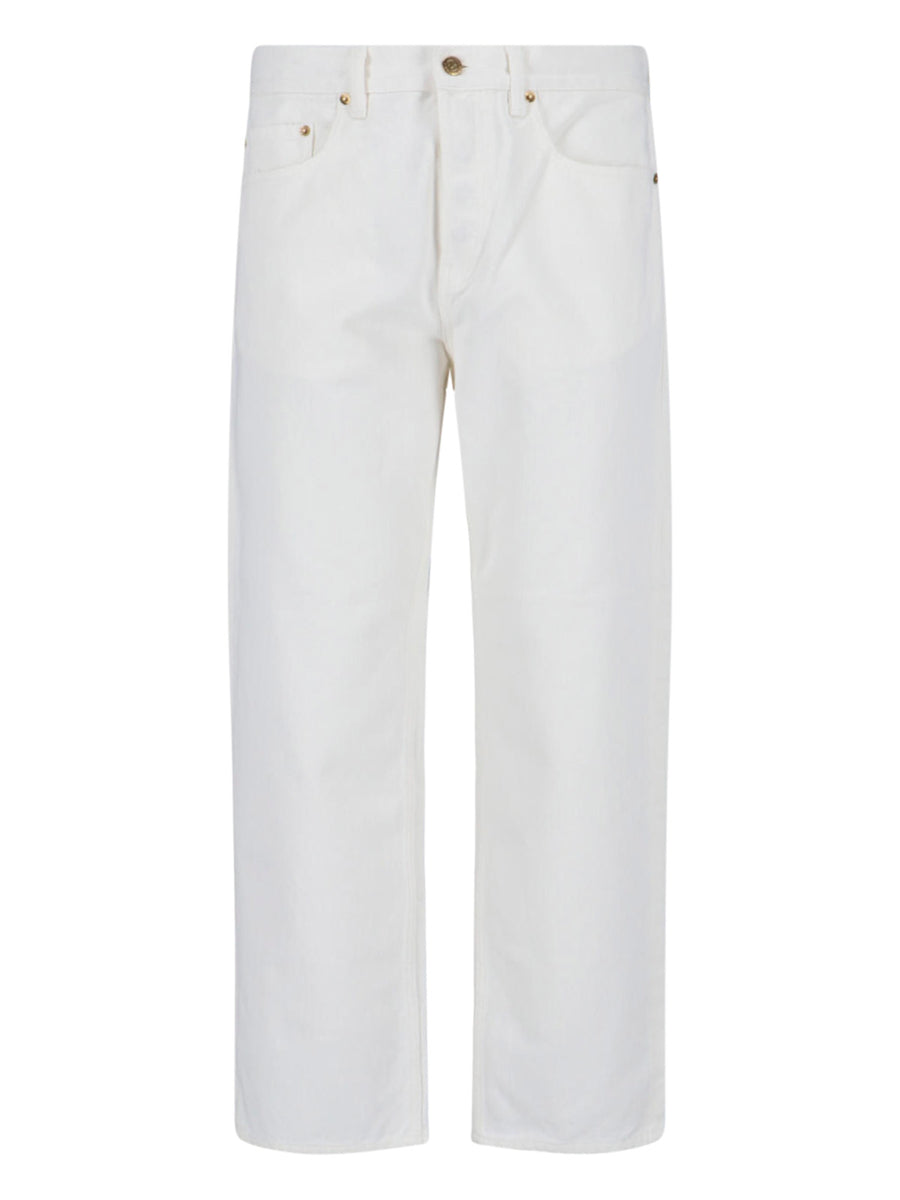 Golden Goose 100% Cotton. Pocket Lining: 65% Polyester jeans in white
