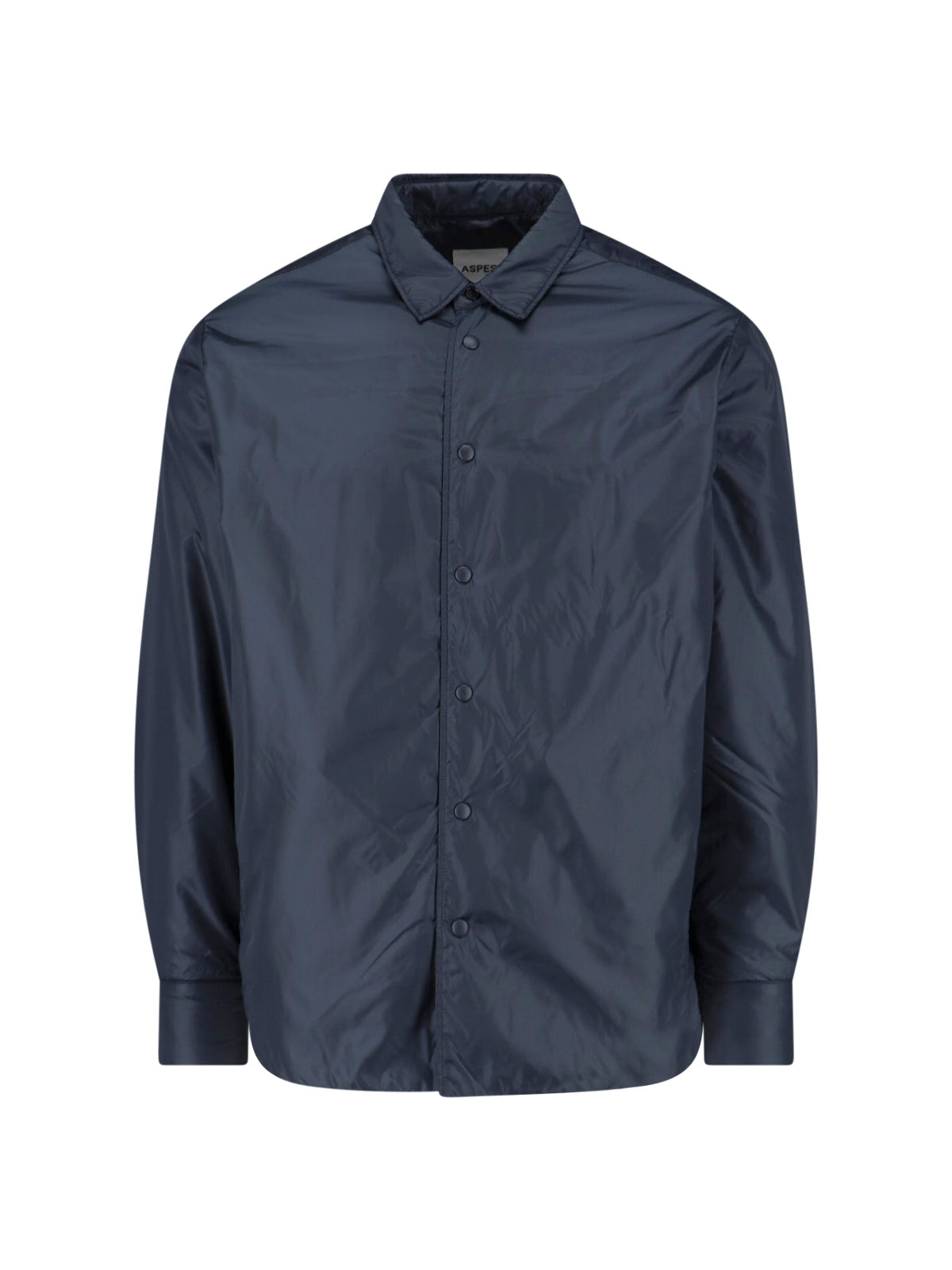 Aspesi Shirts Blue Polyamide