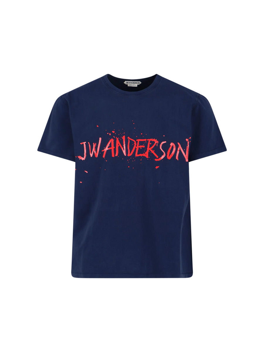 J.W.Anderson 100% Cotton t-shirt in navy
