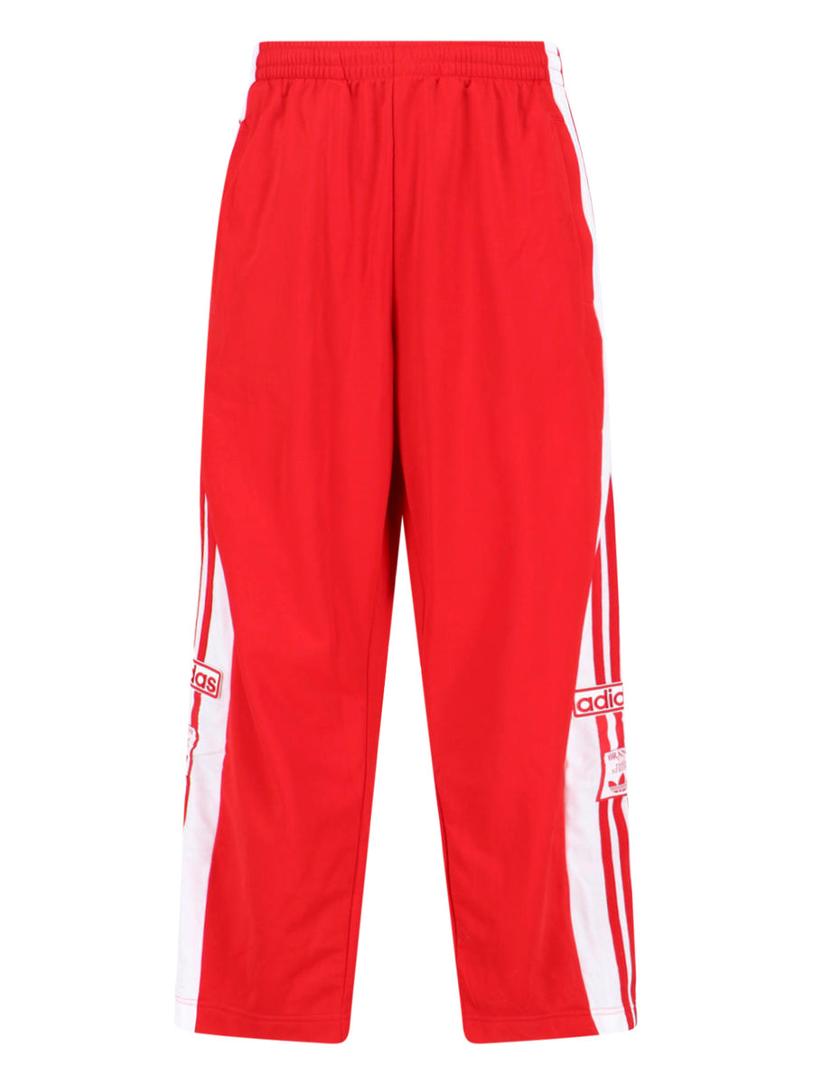 Adidas 100% Polyester jogger in red