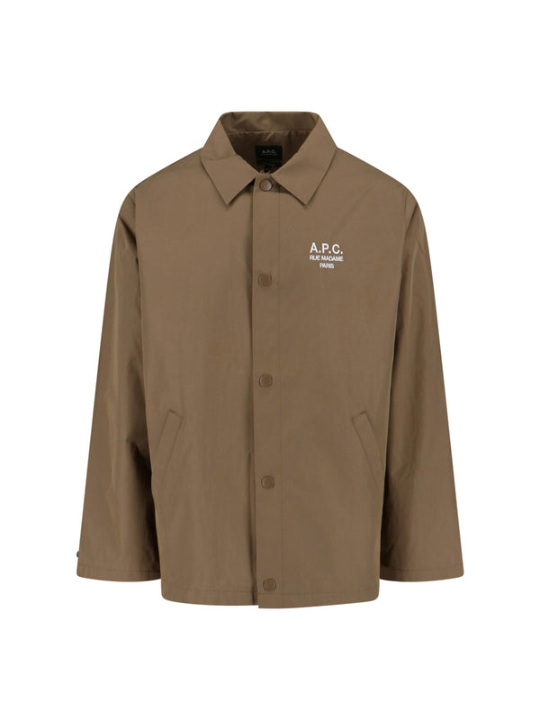 A.P.C. 60% polyester jacket in brown