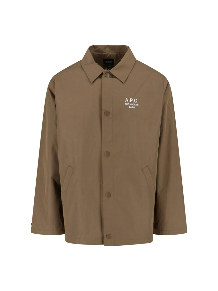 A.P.C. 60% polyester jacket in brown