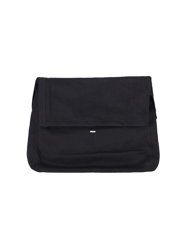 Our Legacy 100% Cotton crossbody bag in black