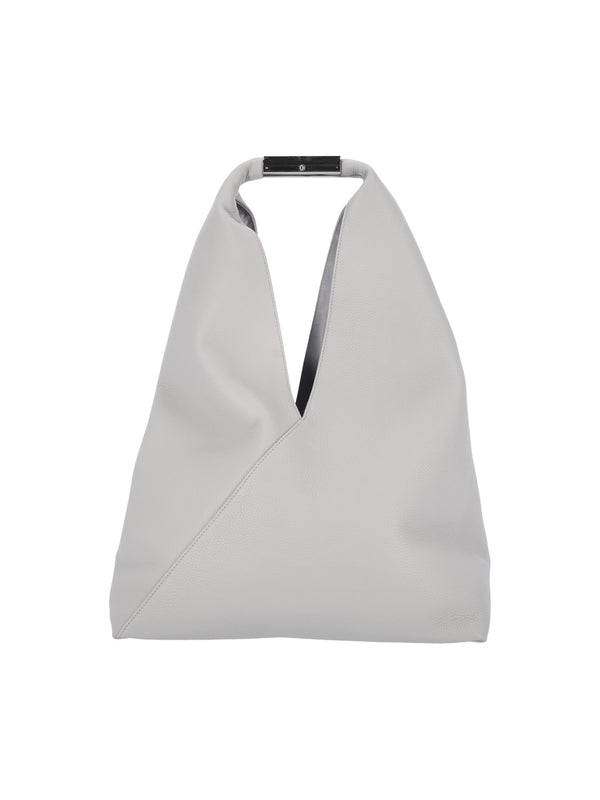 MM6 Maison Margiela 100% Bovine Leather top handle bag in gray