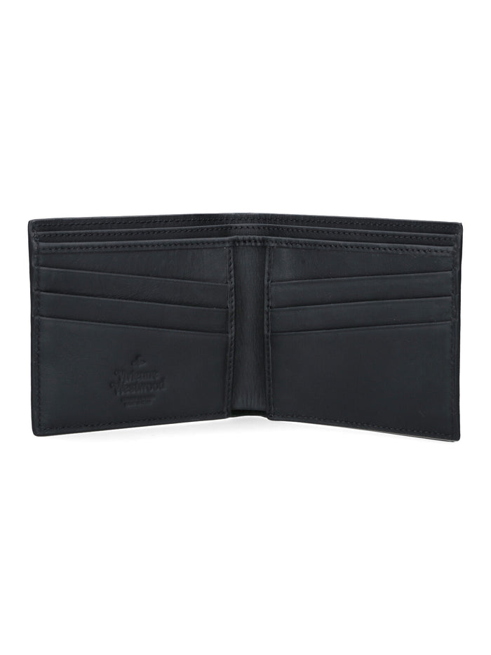 Vivienne Westwood Wallets Black Cow Leather