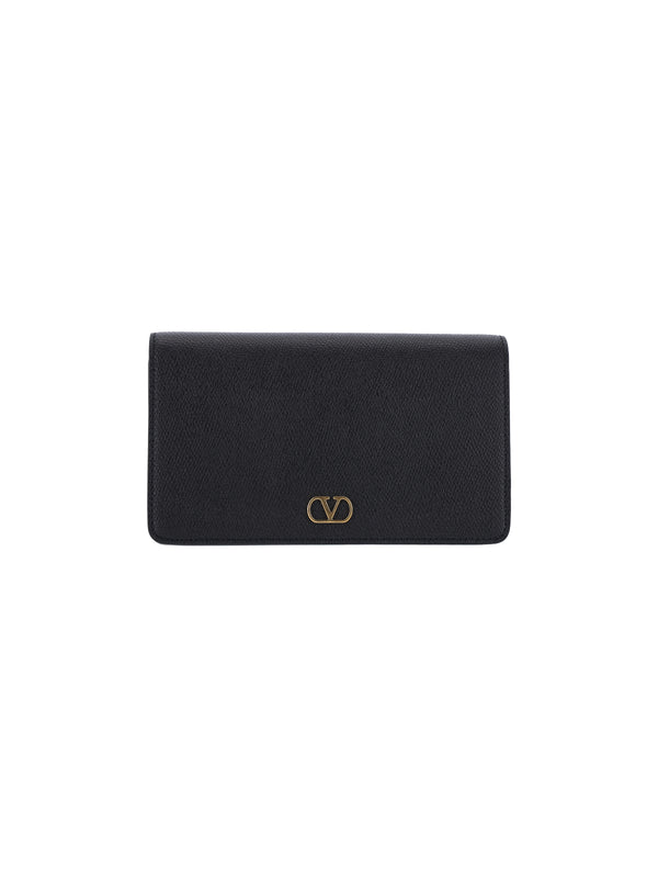Valentino Garavani 100% leather wallet in black