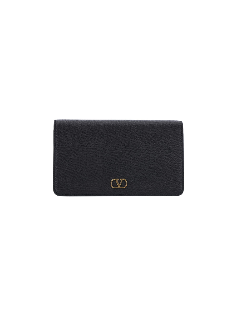 Valentino Garavani 100% leather wallet in black