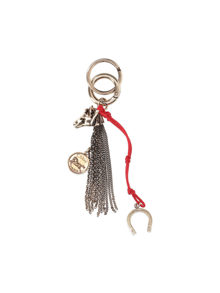 Chloè Keychains Golden Main Material: Brass