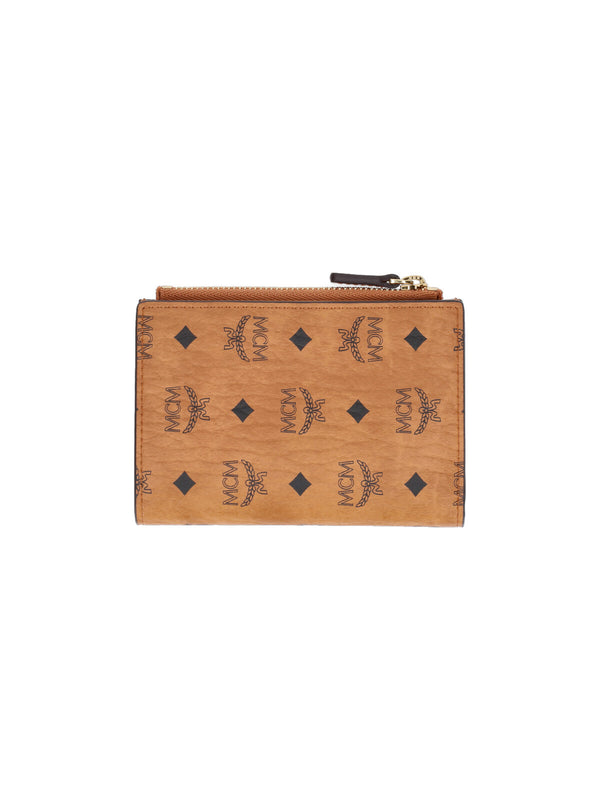 MCM 63% Polyurethane wallet in brown