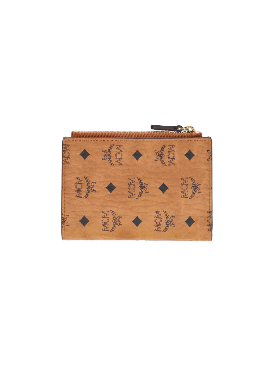 MCM 63% Polyurethane wallet in brown