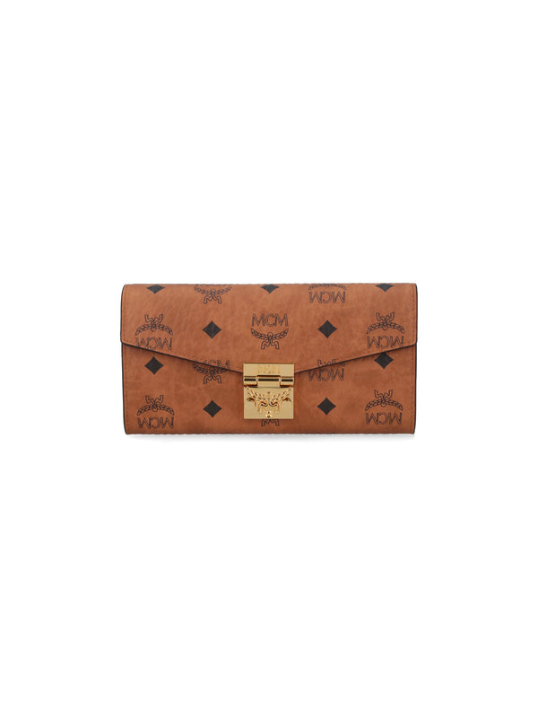 MCM 63% Polyurethane wallet in brown