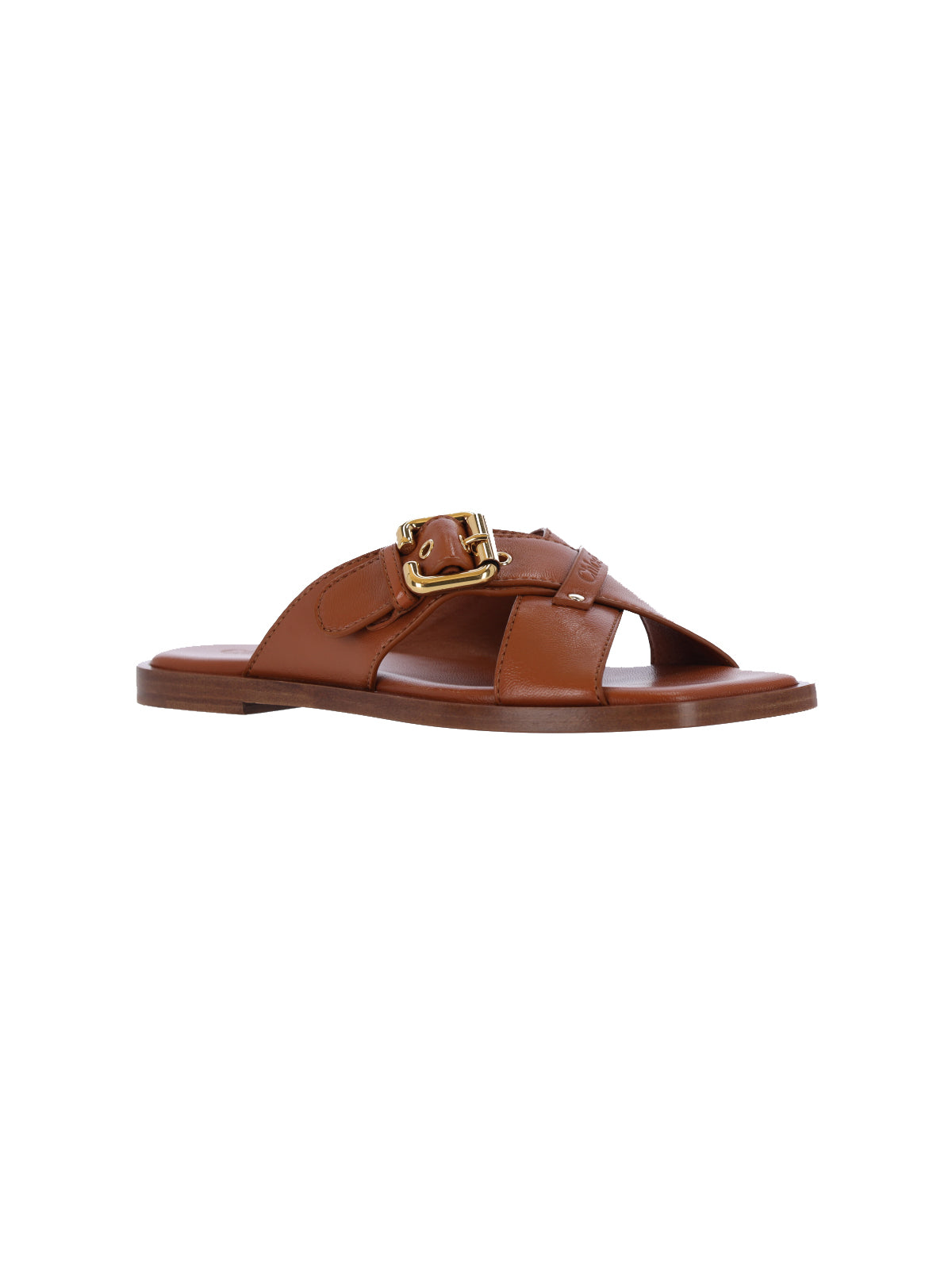 Chloè Sandals Brown Upper: Leather Lamb
