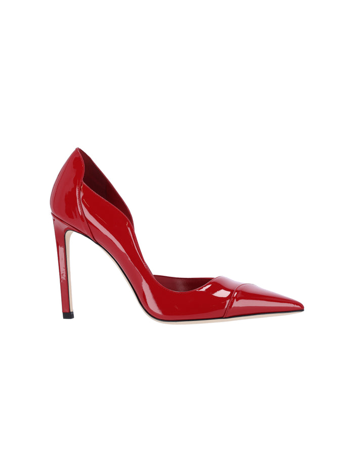 Jimmy Choo With Heel Red Outer: Calf Leather