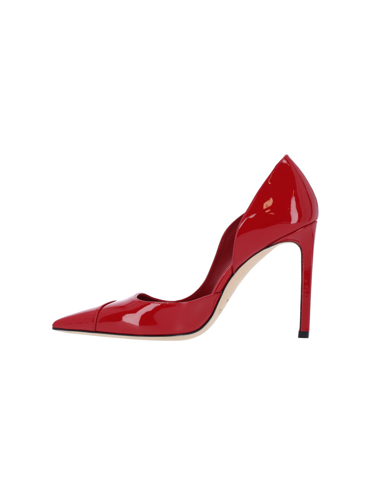 Jimmy Choo With Heel Red Outer: Calf Leather