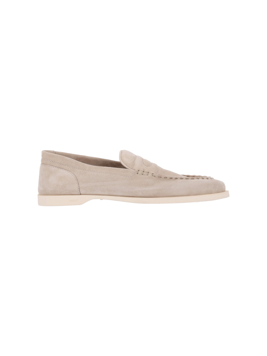 John Lobb 80% Leather loafer in beige