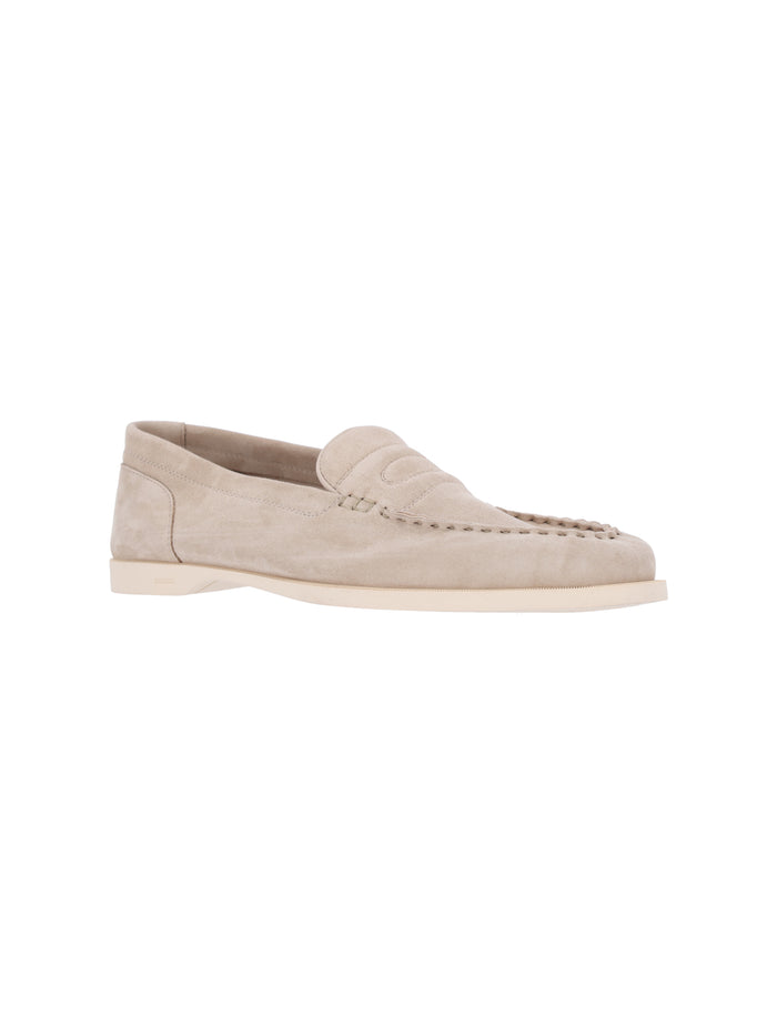 John Lobb Flat shoes Beige Leather