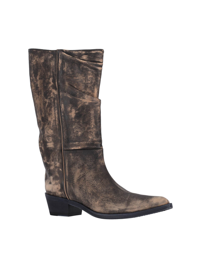KHAITE Boots Black Calf Leather
