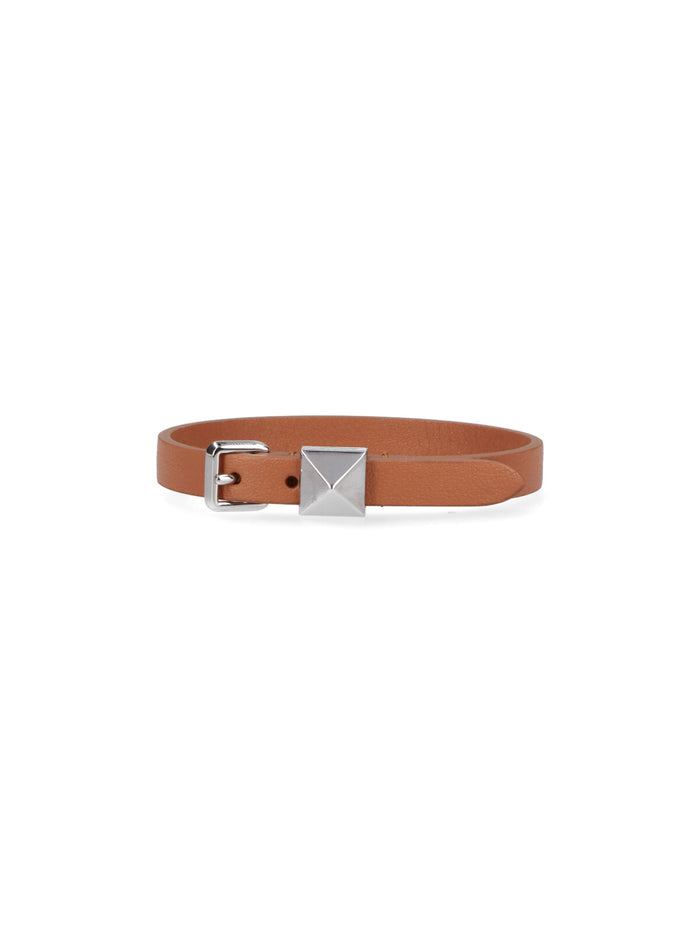 Valentino Garavani Bijoux Brown Calf Leather
