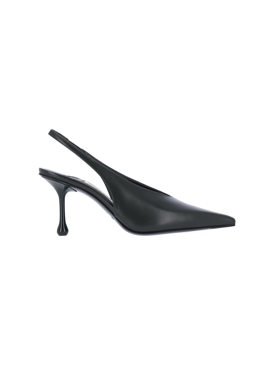 Jimmy Choo Outer: 95% Calf Leather slingback heel in black