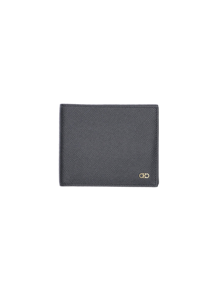 Ferragamo Wallets Black Calf Leather