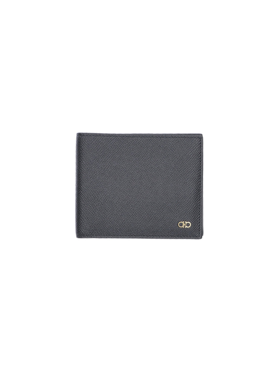 Ferragamo 100% Calf Leather; Lining: 60% Calf Leather wallet in black