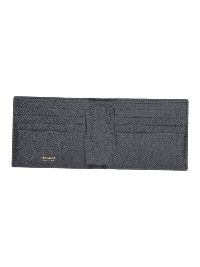 Ferragamo Wallets Black Calf Leather