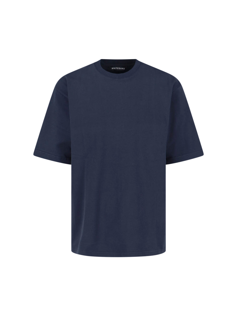 White Sand 100% cotton t-shirt in navy